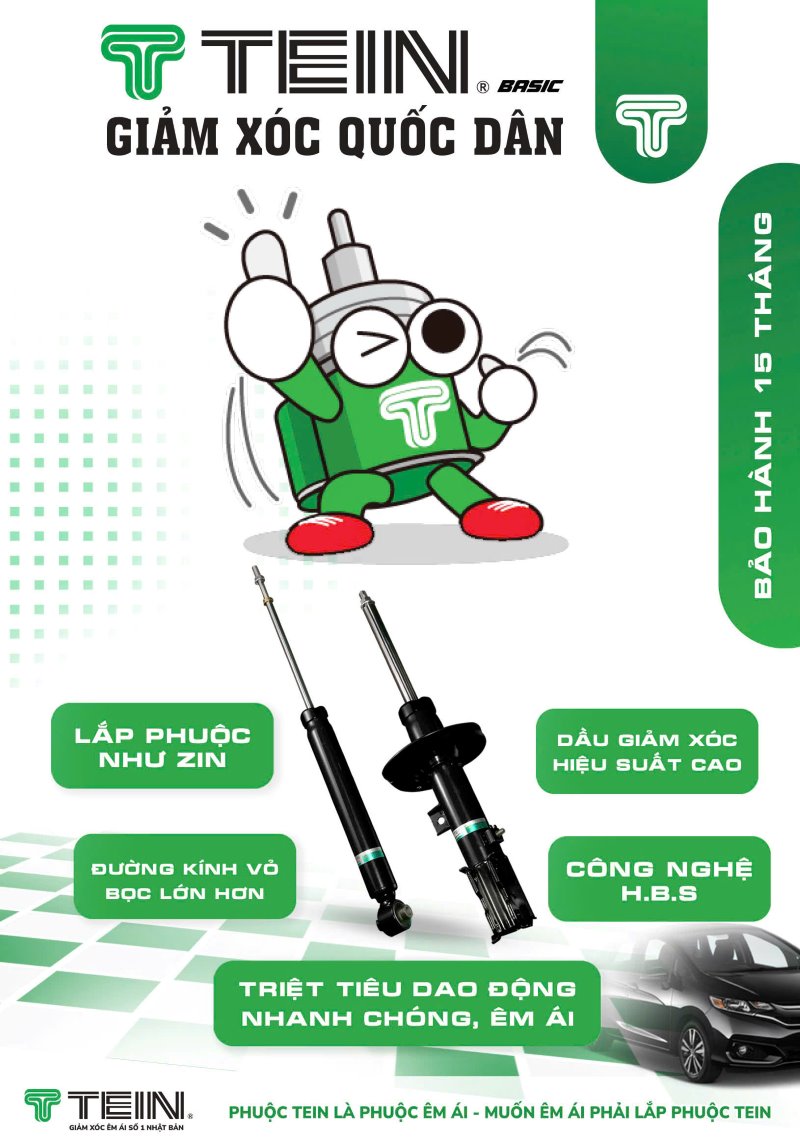 Hướng dẫn lắp đặt phuộc Tein cho VinFast VF3: Từng bước thực hiện chi tiết.