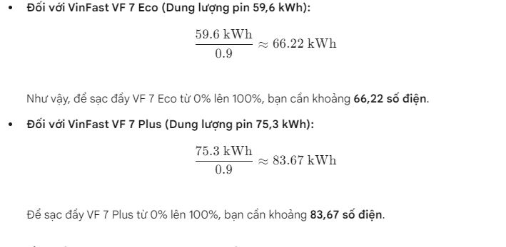 Dung Lượng và Quãng Đường Di Chuyển của Pin VF7: Phân Tích Chi Tiết.