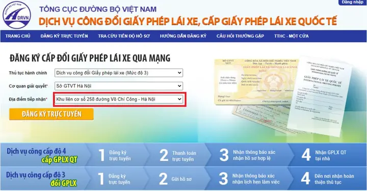 Cách Thức Đổi Bằng Lái Xe Ô Tô Hết Hạn Trực Tuyến