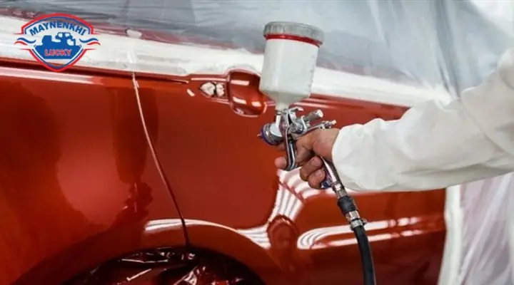 Bước 5: Phun Sơn Lót