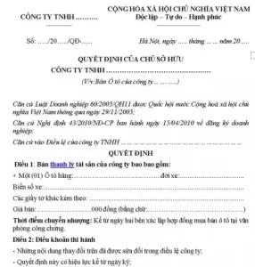 Quyết Định Giao Quản Lý Xe Ô Tô Phục Vụ Công Tác Chung Của Các Cơ Quan, Tổ Chức, Đơn Vị Cấp Tỉnh Thuộc Tỉnh Thanh Hóa