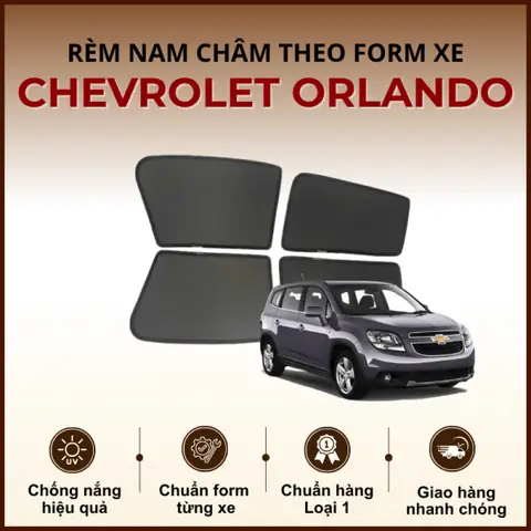 Rèm Che Nắng Nam Châm Ô Tô Chevrolet Orlando Cao Cấp
