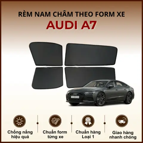 Rèm Che Nắng Nam Châm Ô Tô Audi A7 Cao Cấp