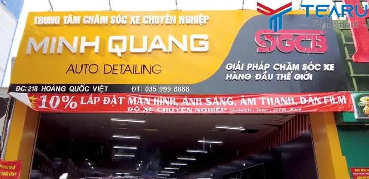 Cửa Hàng Rửa Xe Oto Minh Quang Auto Ở Quận Cầu Giấy