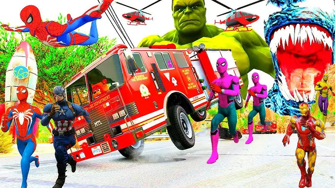 Bánh Kem Trang Trí Fondant: Siêu Nhân Nhện Xe Ô Tô Siêu Cấp Dễ Thương