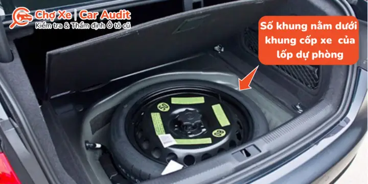 Vị Trí Dưới Lốp Dự Phòng​
