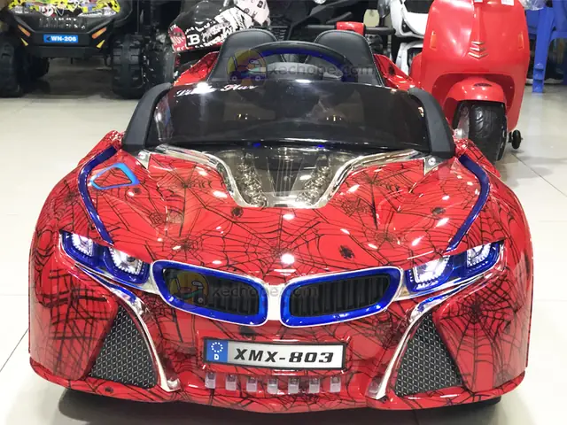 Đây Là Chiếc Xe Ô Tô Điện Trẻ Em Cao Cấp Với: Bánh Cao Su Non + Ghế Nệm Da + Sơn Tĩnh Điện Nhện Bóng Đẹp. Giá 4.599.000 Vnđ.