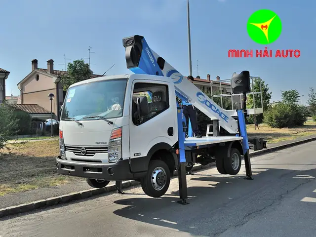 Tổng Quan Xe Thang Nâng Người Sửa Chữa Điện 18m Isuzu Socage