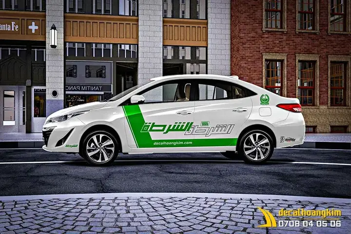 Dán Tem Vios Trên Sườn Ô Tô