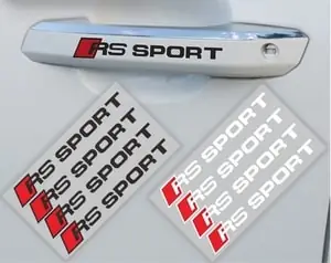 Decal Tem Rs-sport Dán Tay Cửa Xe Ô Tô, Trang Trí Ô Tô (ms-217)