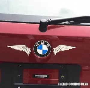 Tem Decal Đôi Cánh Dán Trang Trí Logo Ô Tô ( Mẫu 3) Ms-82