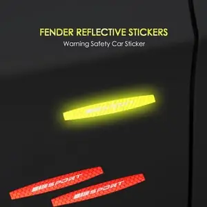 Miếng Tem Phản Quang Dán Sườn Xe Ô Tô Trang Trí Cảnh Báo (mẫu 2) Ms-304