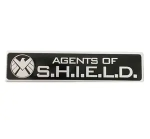 Tem Logo Agents Of Shield Bằng Kim Loại 12 X 2.5 Cm Dán Xe Ô Tô Ms-272