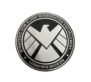 Tem Logo Kim Loại Khiên Hình Đại Bàng Shield (mẫu 1) Ms-273