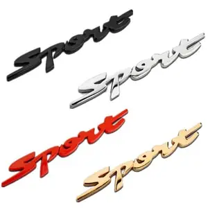 Decal Tem Chữ Sport 3d Kim Loại Dán Xe Ô Tô (mẫu 5) Ms-34