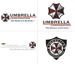 Tem Hình Ô Umbrella Corpration Dán Trang Trí Ô Tô Ms-235