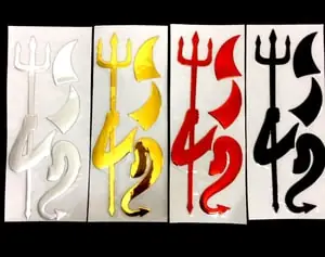 Decal Tem Quỷ Nhỏ Đinh Ba Dán Trang Trí Logo Ô Tô Ms-265