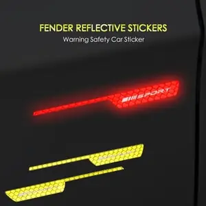 Miến Tem Phản Quang Dán Sườn Xe Ô Tô Trang Trí Cảnh Báo (mẫu 1) Ms-303