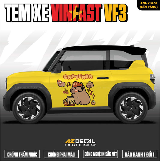 Báo Giá Tem Xe VF3 Vàng và Địa Chỉ Uy Tín Tại Việt Nam