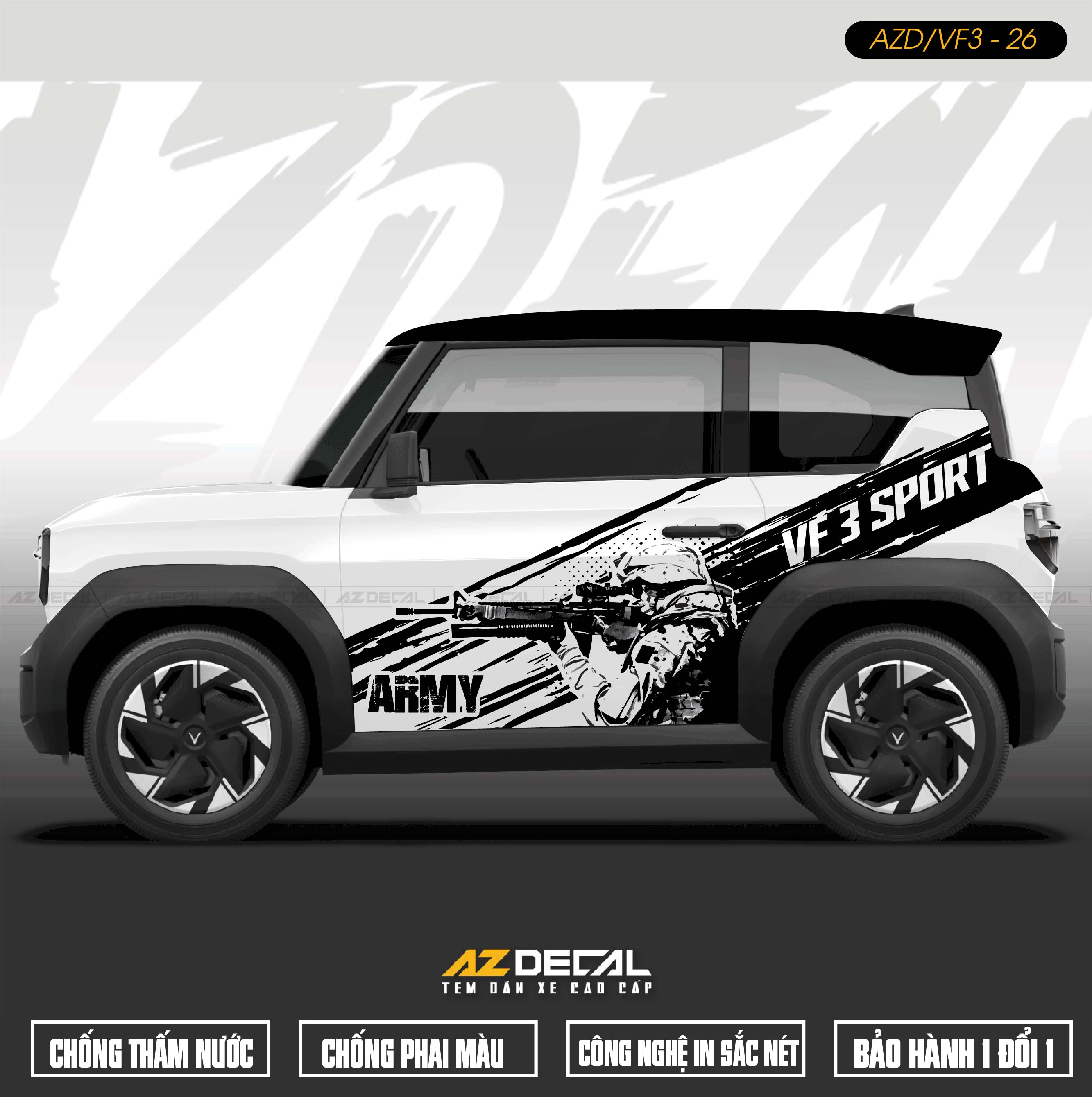 Tem Xe VF3 Xám: Nâng Tầm Phong Cách Cho Chiếc Xe Của Bạn