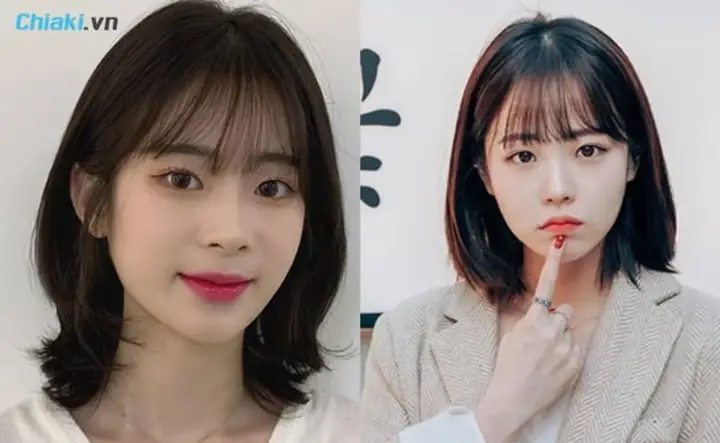 12. Kiểu Tóc Nữ Ngắn Mái Thưa