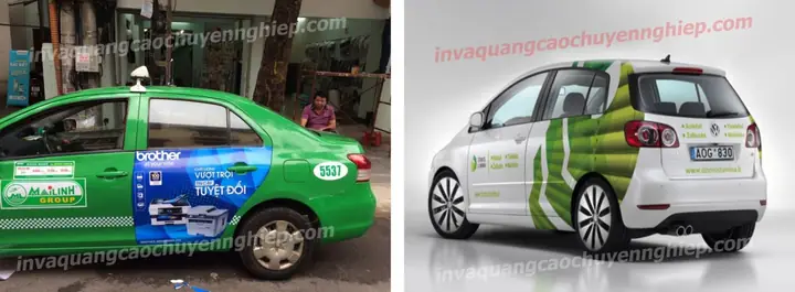 Thiết Kế Quảng Cáo Trên Xe Ô Tô