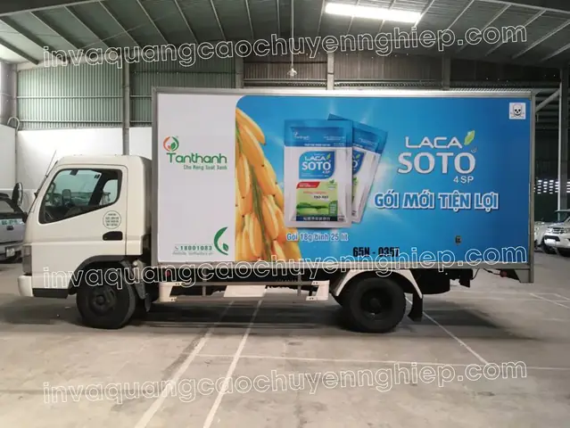 Thiết Kế Quảng Cáo Trên Xe Ô Tô