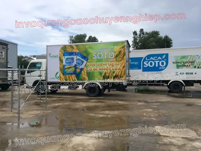 Thiết Kế Quảng Cáo Trên Xe Ô Tô