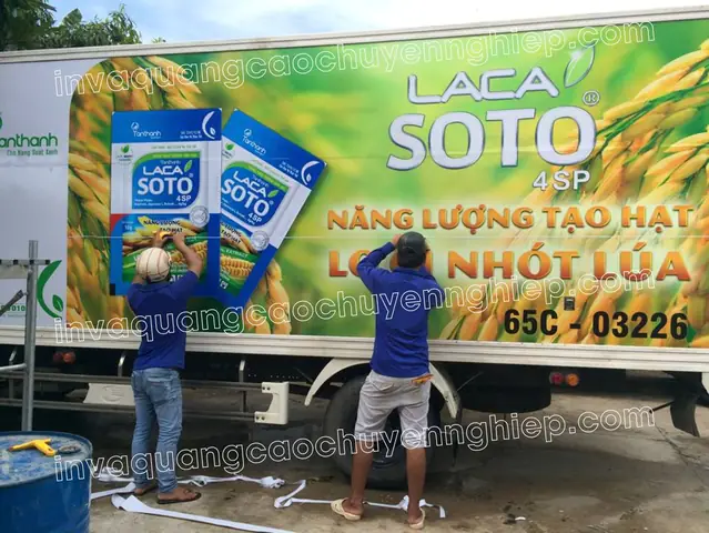 Thiết Kế Quảng Cáo Trên Xe Ô Tô