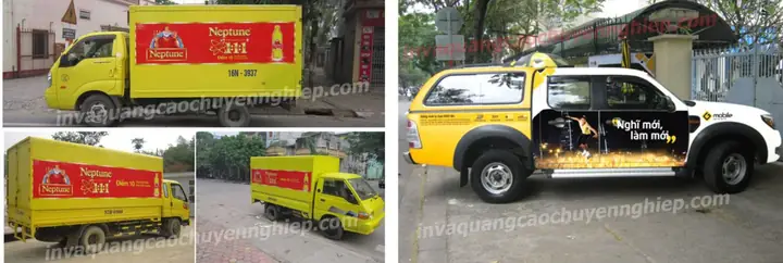 Thiết Kế Quảng Cáo Trên Xe Ô Tô