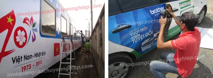 Thiết Kế Quảng Cáo Trên Xe Ô Tô