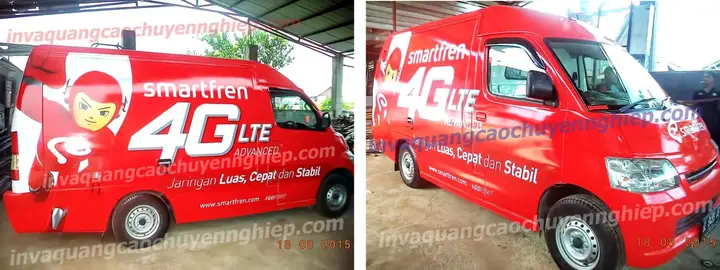 Thiết Kế Quảng Cáo Trên Xe Ô Tô