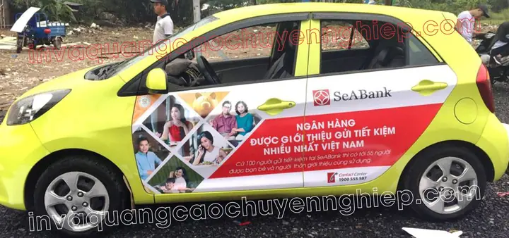 Thiết Kế Quảng Cáo Trên Xe Ô Tô