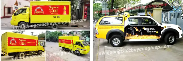 Thiết Kế Quảng Cáo Trên Xe Ô Tô