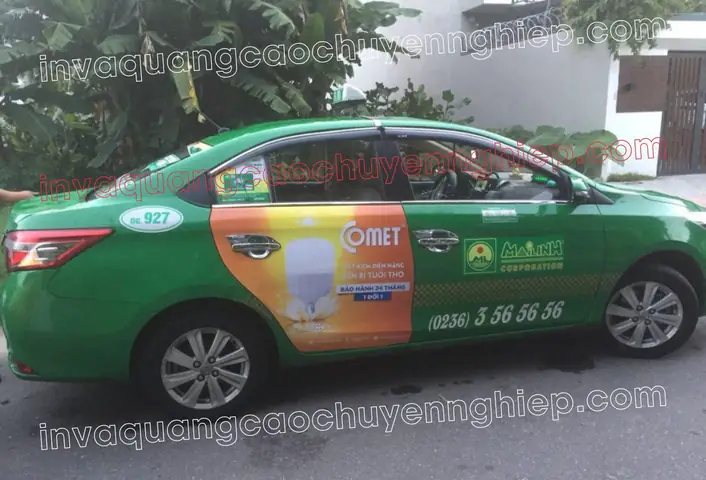 Thiết Kế Quảng Cáo Trên Xe Ô Tô