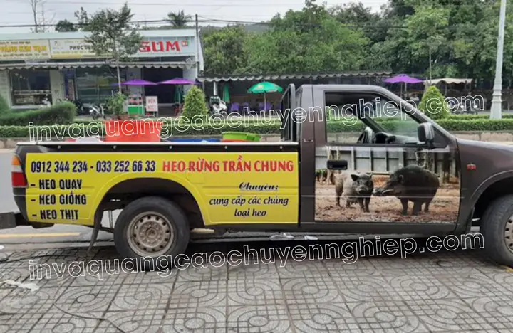 Thiết Kế Quảng Cáo Trên Xe Ô Tô