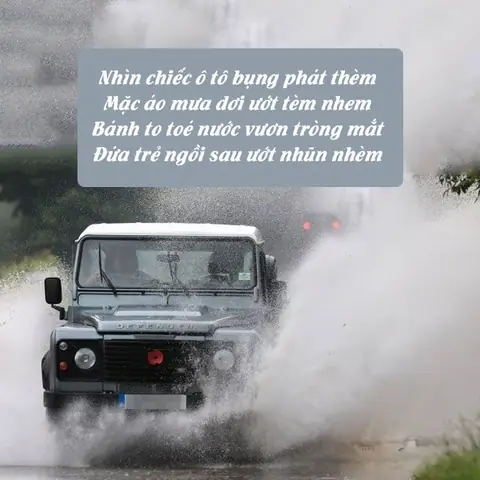 Những Bài Thơ Hài Hước Và Sâu Sắc Viết Về Tình Yêu Xe Ô Tô