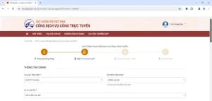 Bước 4: Nhập Thông Tin Chung, Người Dân Lựa Chọn Cơ Quan Tiếp Nhận Theo Nơi Cấp Đổi Giấy Phép Lái Xe Của Mình, Hệ Thống Sẽ Tự Nhập Địa Điểm Tiếp Nhận. Sau Đó Lựa Chọn Lý Do Cấp Đổi Theo Từng Cá Nhân.