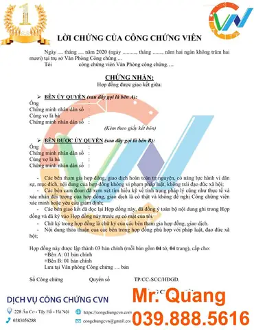 Hiểu Rõ Về Hợp Đồng Ủy Quyền Sử Dụng Xe Ô Tô