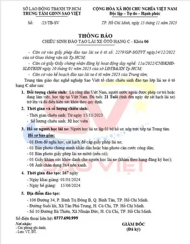 Thông Báo Tuyển Sinh Học Lái Xe Ô Tô: Hướng Dẫn Chi Tiết, Điều Kiện, Hồ Sơ Và Quy Trình