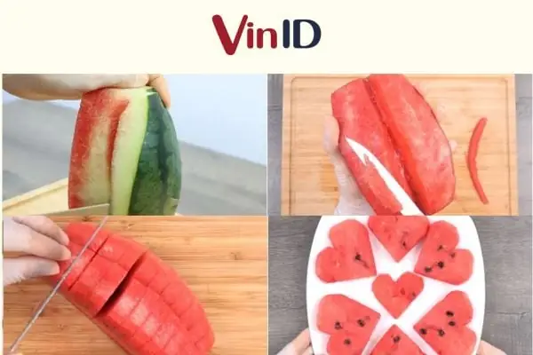 Bổ Dưa Hấu Hình Trái Tim