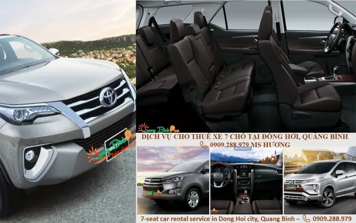 Cho Thuê Ô Tô 7 Chỗ Tại Quảng Bình (xe Mới Tinh- Đi Uy Tín)