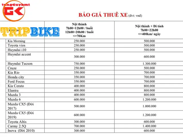 Cho Thuê Xe Tự Lái Tùng Duy