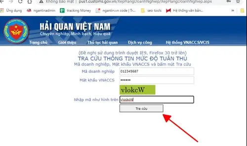 Tra Cứu Trên Website Tổng Cục Hải Quan Việt Nam
