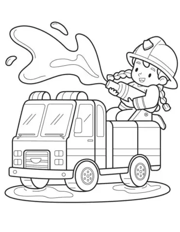 Tranh Tô Màu Xe Ô Tô Cứu Hộ, Cứu Hỏa: Giáo Dục Về Lòng Dũng Cảm