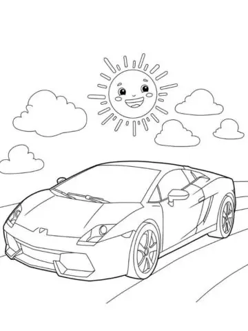 Tranh Tô Màu Siêu Xe Ô Tô, Xe Đua: Thể Hiện Cá Tính Và Đam Mê Tốc Độ