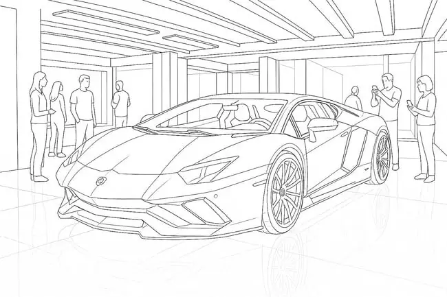 Tranh Tô Màu Siêu Xe Ô Tô, Xe Đua: Thể Hiện Cá Tính Và Đam Mê Tốc Độ