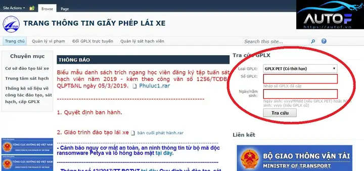 Tra Cứu Bằng Lái Xe Ô Tô Theo Tên: Hướng Dẫn Chi Tiết