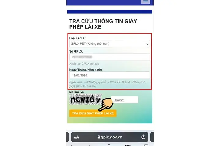 Tra Cứu Giấy Phép Lái Xe Trên Trang Của Bộ Gtvt