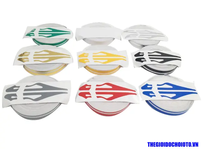 Tem Decal Chỉ Viền Ngoại Thất Dán Trang Trí Xe Ô Tô
